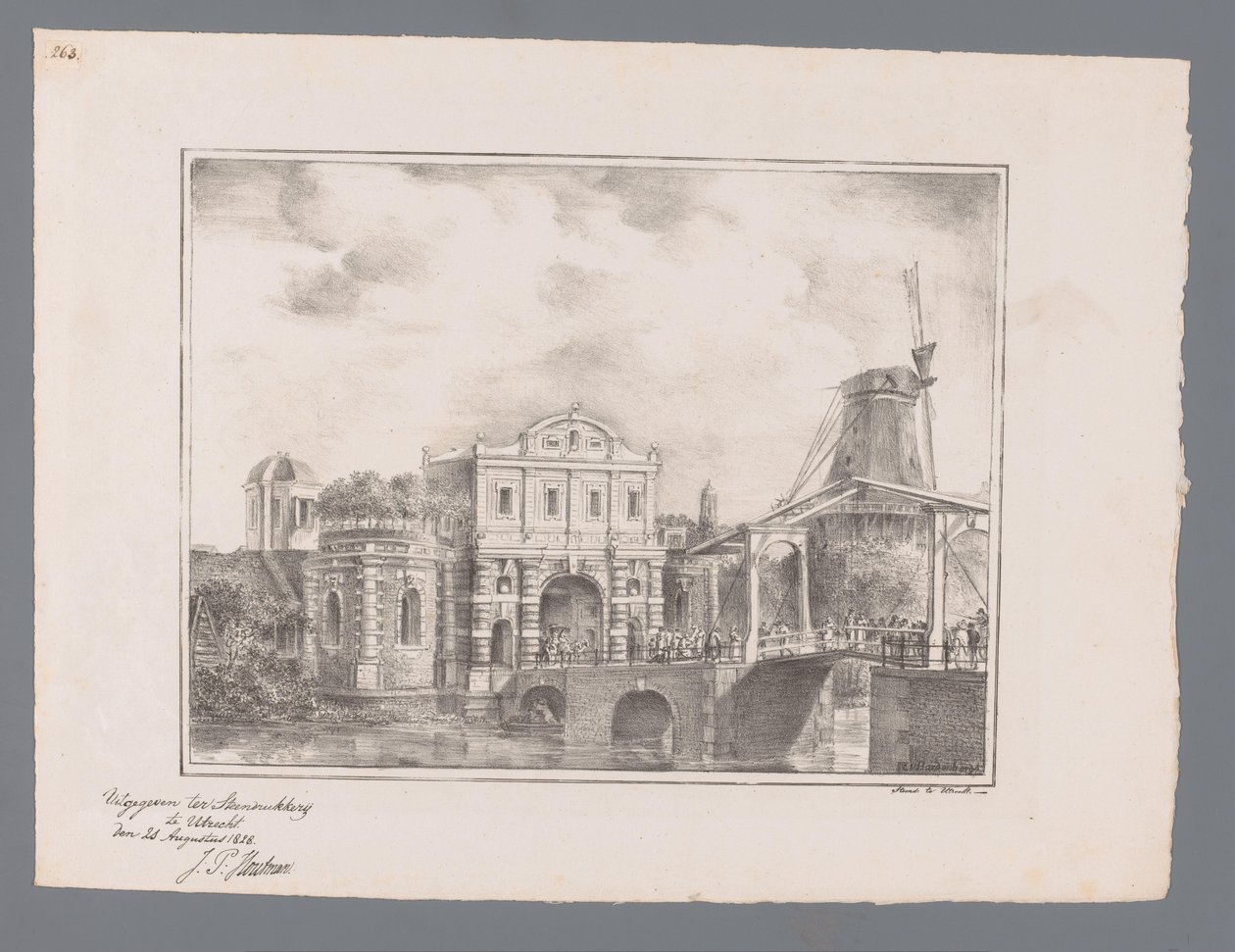 Catharijne Gate i Utrecht Bilder på ansikten i eller nära Utrecht (serietitel) av Cornelis van Hardenbergh