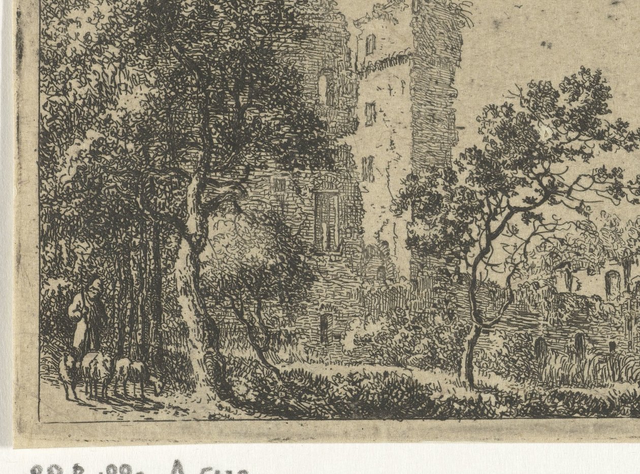 Ruinerna av slottet de Haar av Cornelis van Hardenbergh