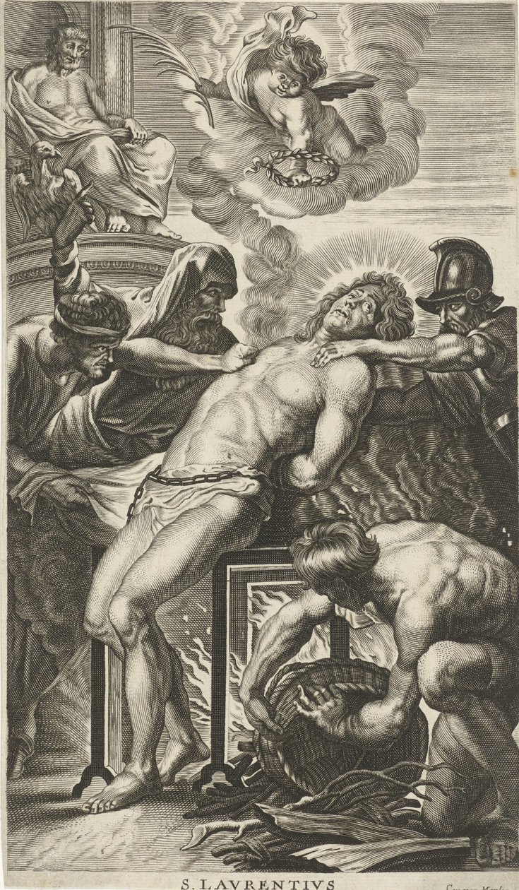 Sankt Laurentius martyrskap av Cornelis van Merlen