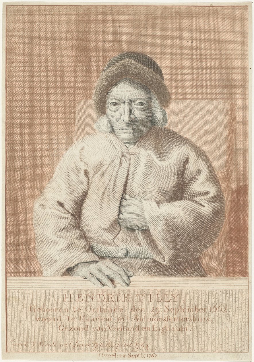 Porträtt av Hendrik Tilly av Cornelis van Noorde