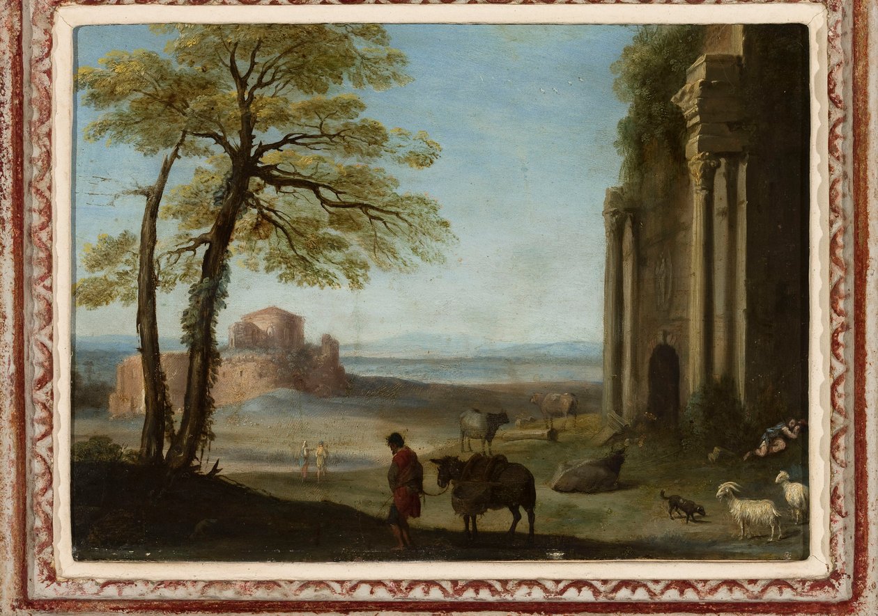 Herdelandskap av Cornelis van Poelenburch