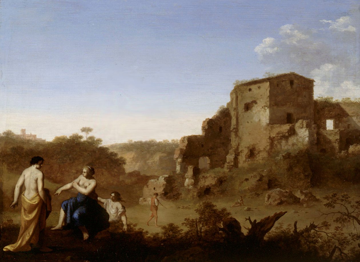 Badande kvinnor av Cornelis van Poelenburch