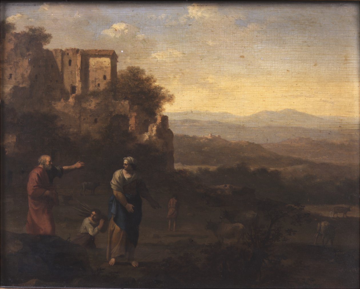 Förvisningen av Hagar och Ismael av Cornelis van Poelenburgh or Poelenburch
