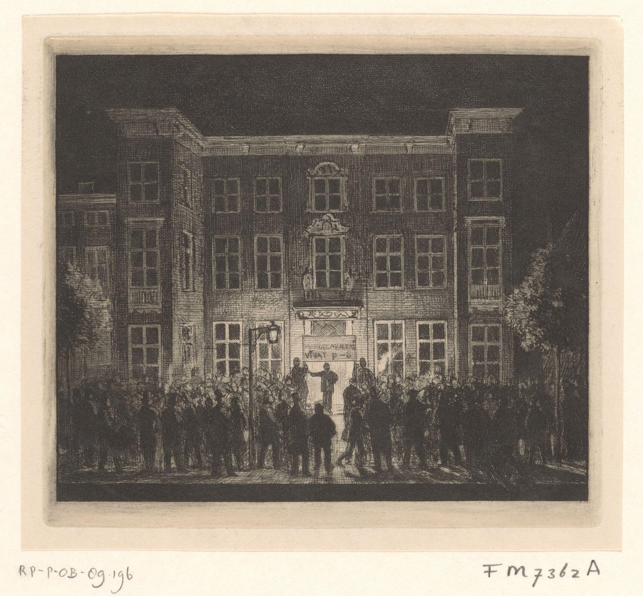 Delft Academys begravning den 30 juni 1864 av Cornelis van der Griendt