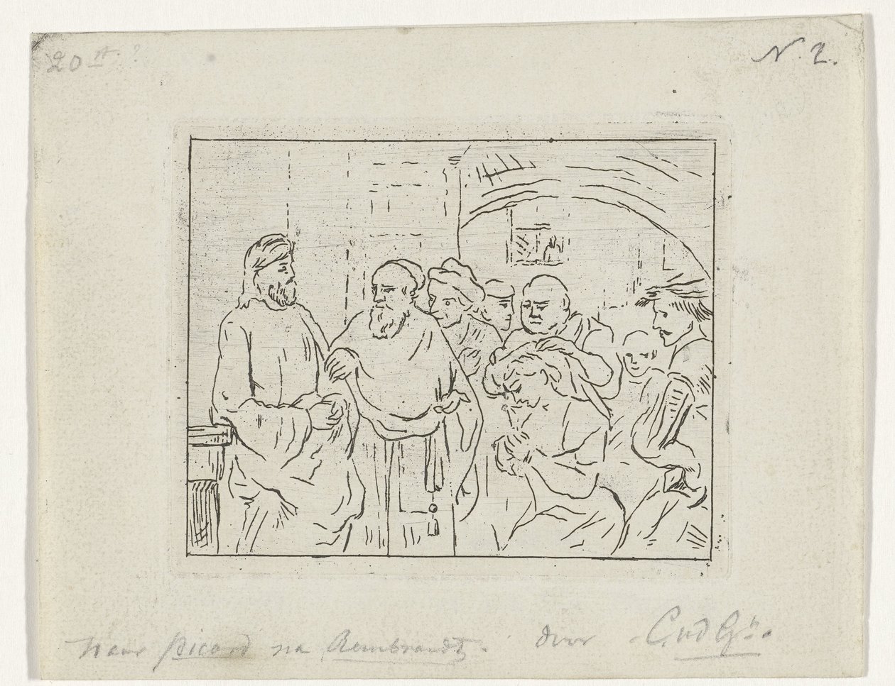 Kristus och kvinnan som greps i äktenskapsbrott av Cornelis van der Griendt