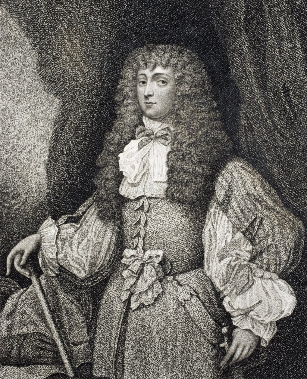 Frances Teresa Stewart, hertiginna av Richmond och Lennox, graverad av Rivers, från "Iconographia Scotica, or Portraits of Illustrious Persons of Scotland" av John Pinkerton, publicerad i London 1797 (lith. av Cornelius I Johnson