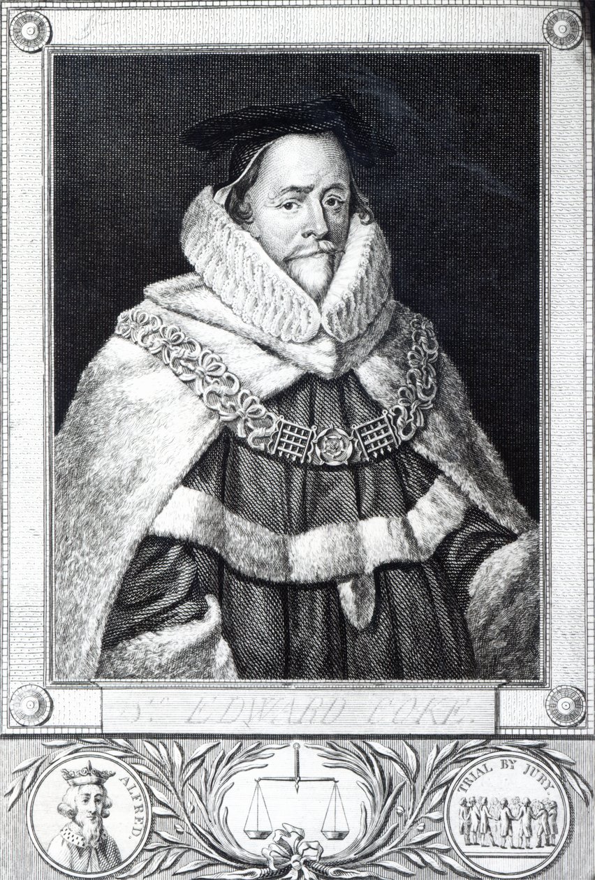 Sir Edward Coke, graverad av Thomas Trotter, 1792 av Cornelius Janssen van Ceulen