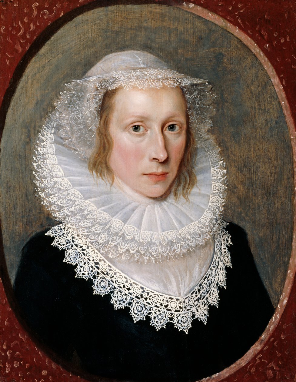 Porträtt av en dam, ca 1620 av Cornelius Janssen van Ceulen