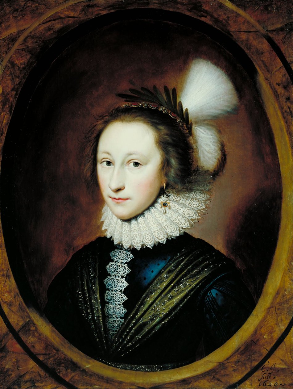 Porträtt av Susanna Temple, senare Lady Lister av Cornelius I Johnson