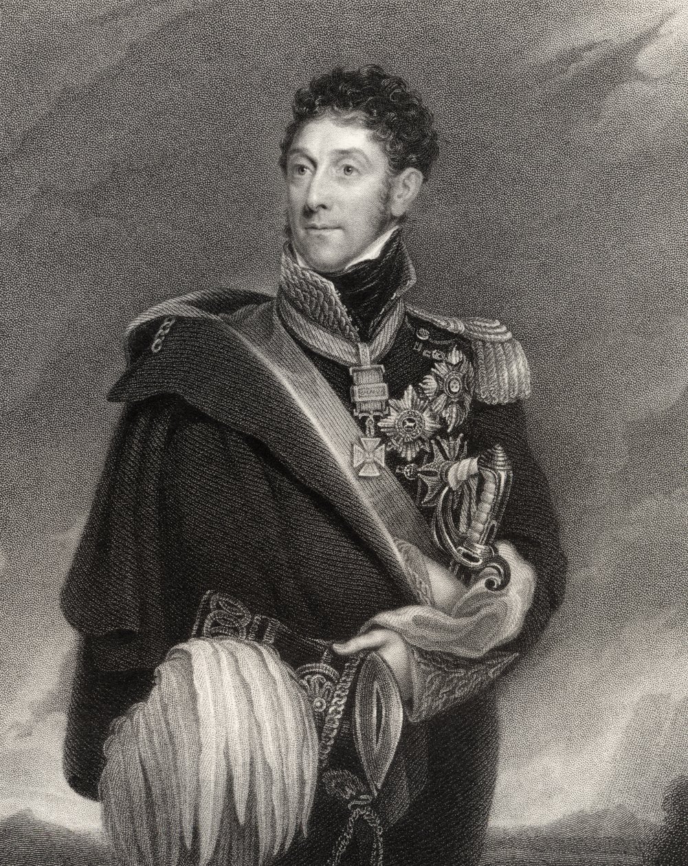 Stapleton Cotton, 1st Viscount Combermere, graverad av J. Jenkins, från 