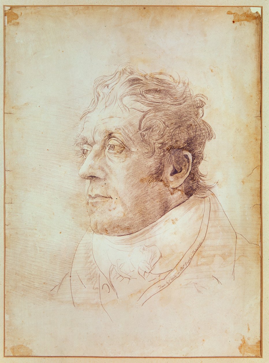 Porträtt av J.M.W. Svarvare av Cornelius Varley
