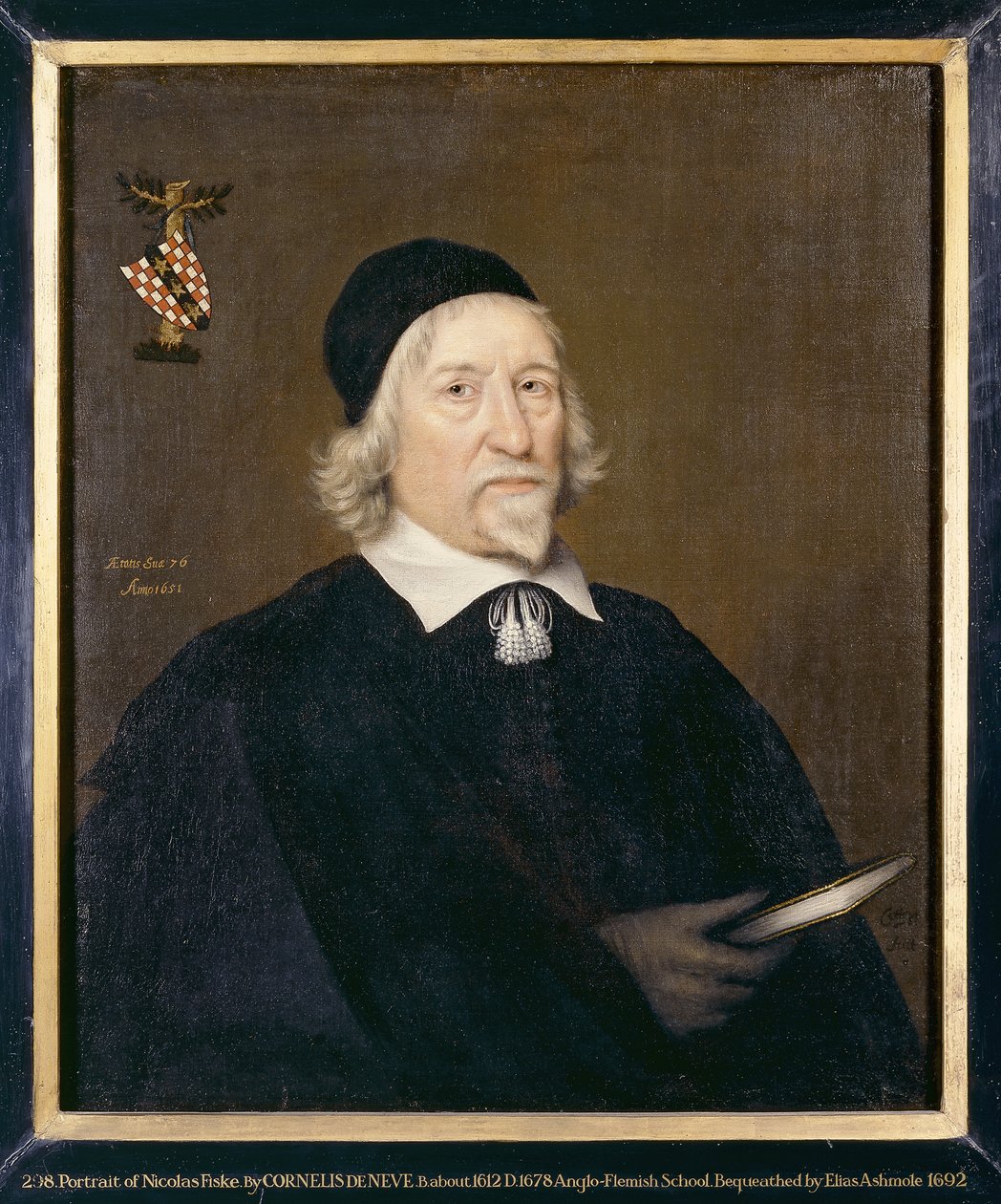 Porträtt av en man, kallad Nicholas Fiske, 1651 av Cornelius de Neve