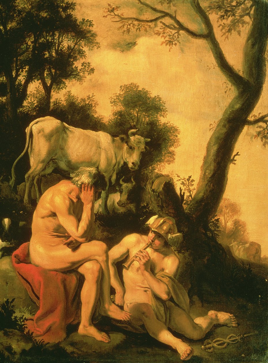Merkurius och Argus av Cornelius Holsteyn