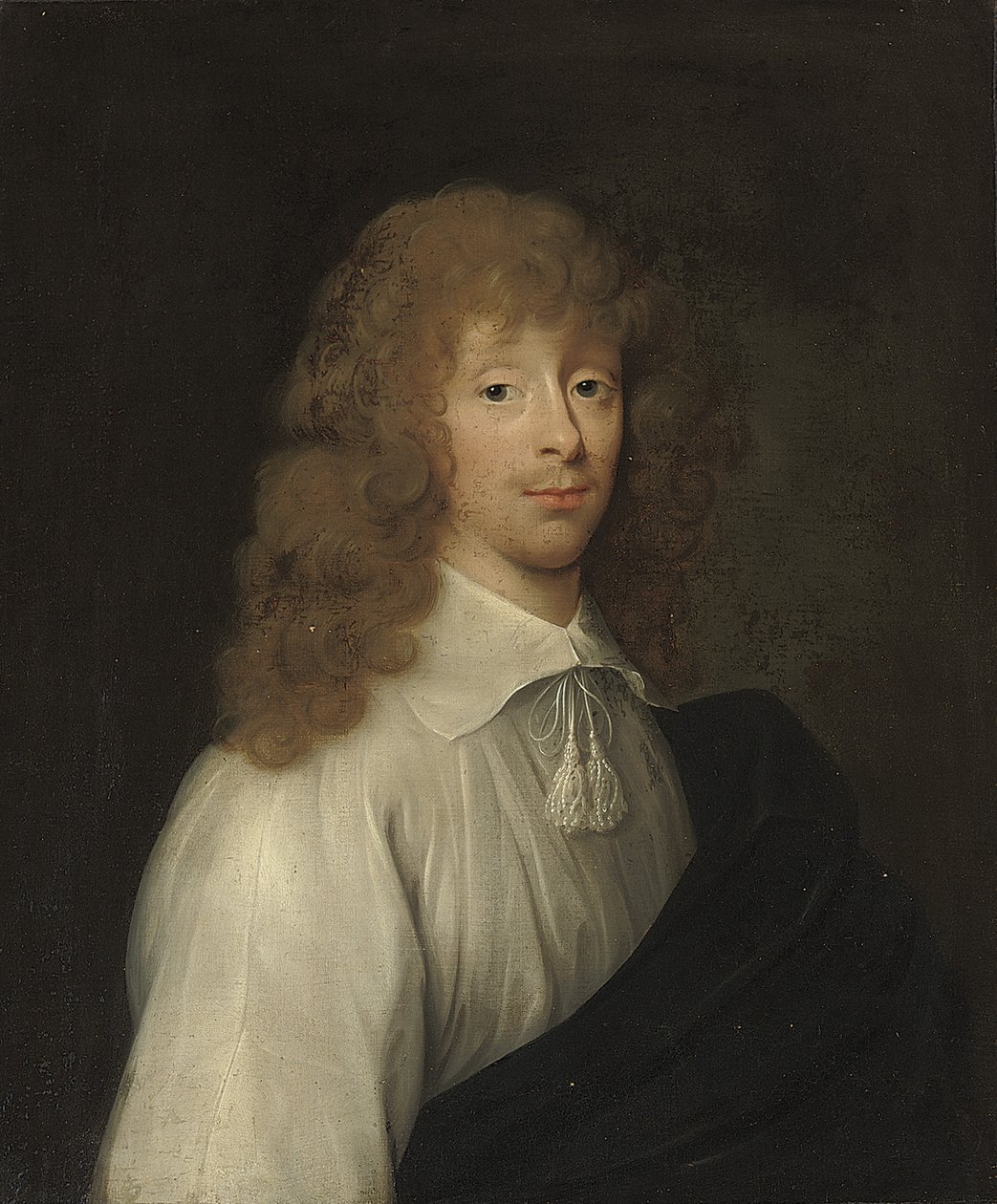 Porträtt som traditionellt identifierats som Catherine Vane, klädd som en gentleman av Cornelius I Johnson