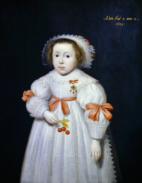 Porträtt av en ung flicka av Cornelius Janssen van Ceulen