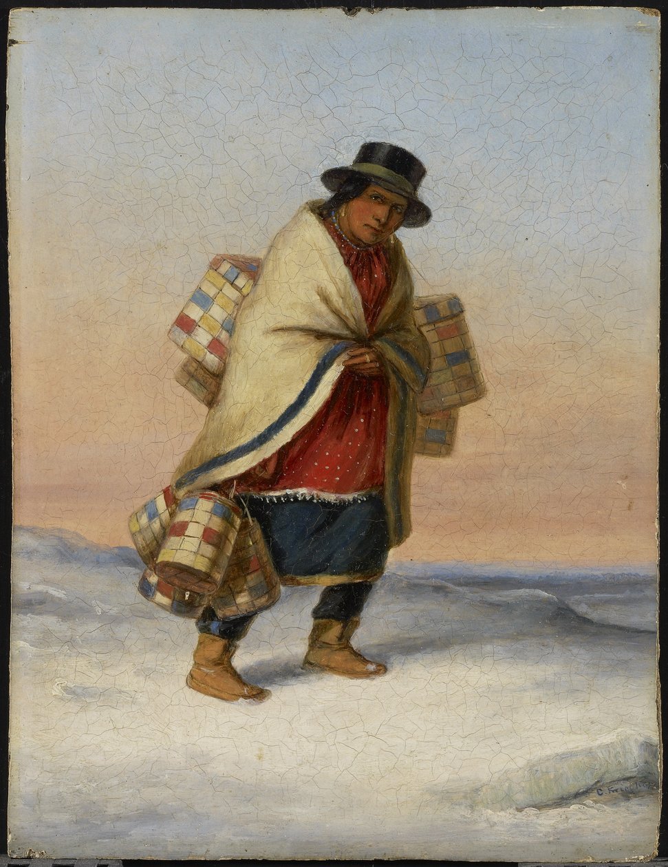 Korgförsäljaren, ca 1850 av Cornelius Krieghoff