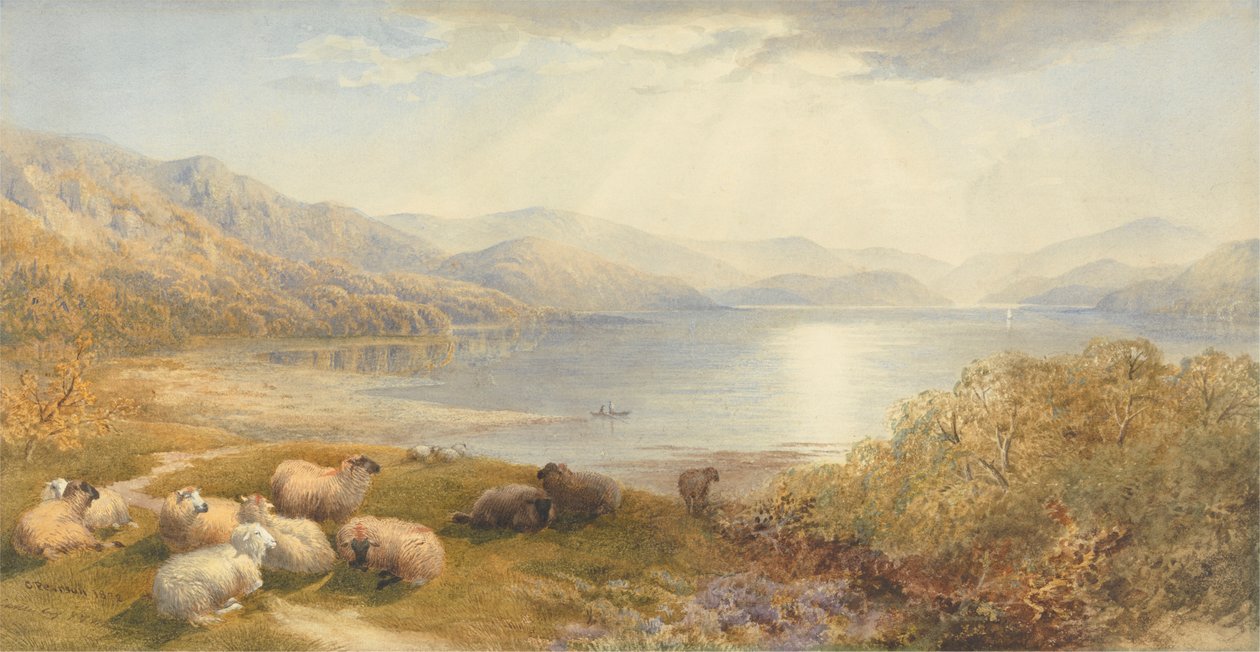 Scen på Mawddach, nära Barmouth av Cornelius Pearson