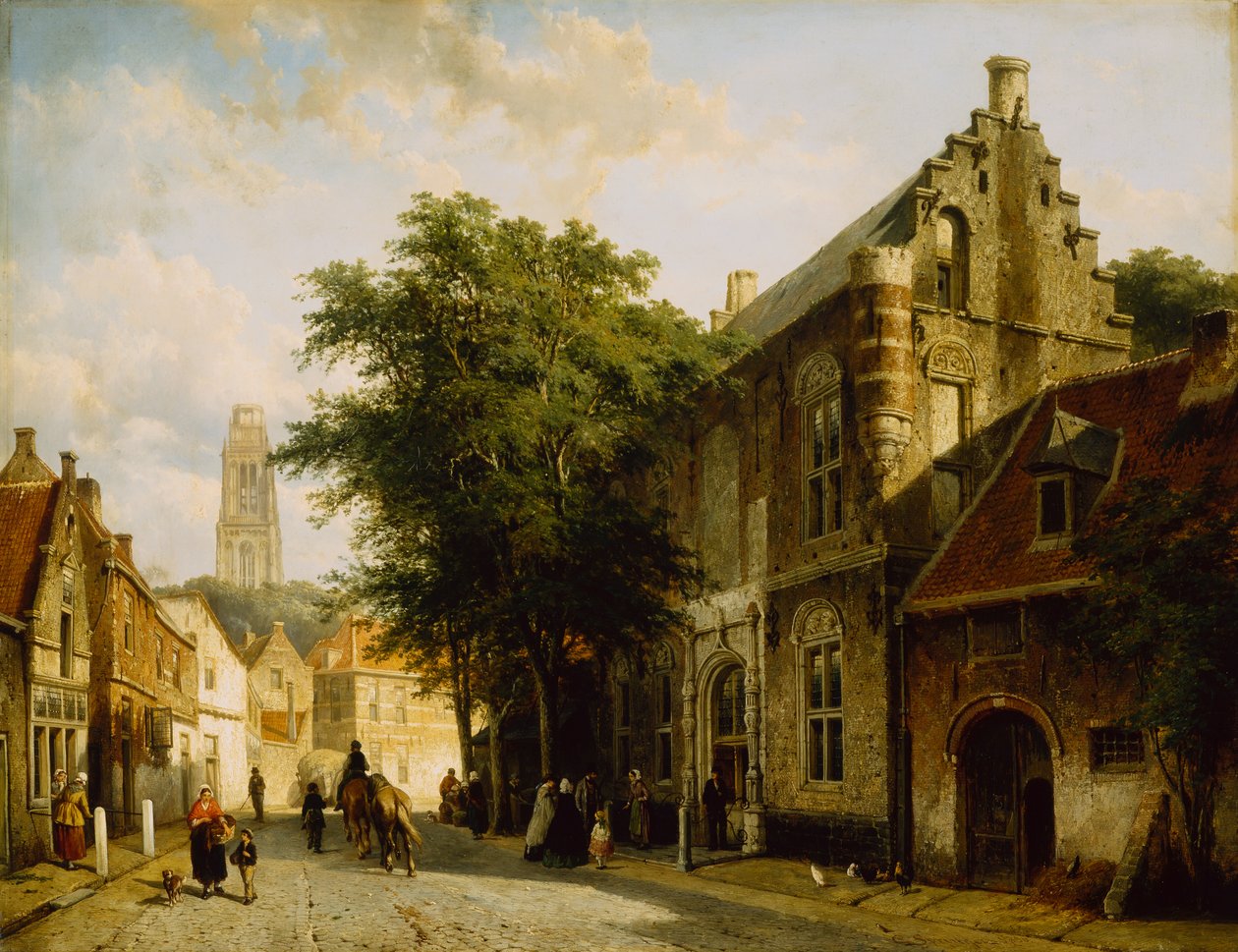 Amiral Martin van Rossums hus i Zaltbommel av Cornelius Springer