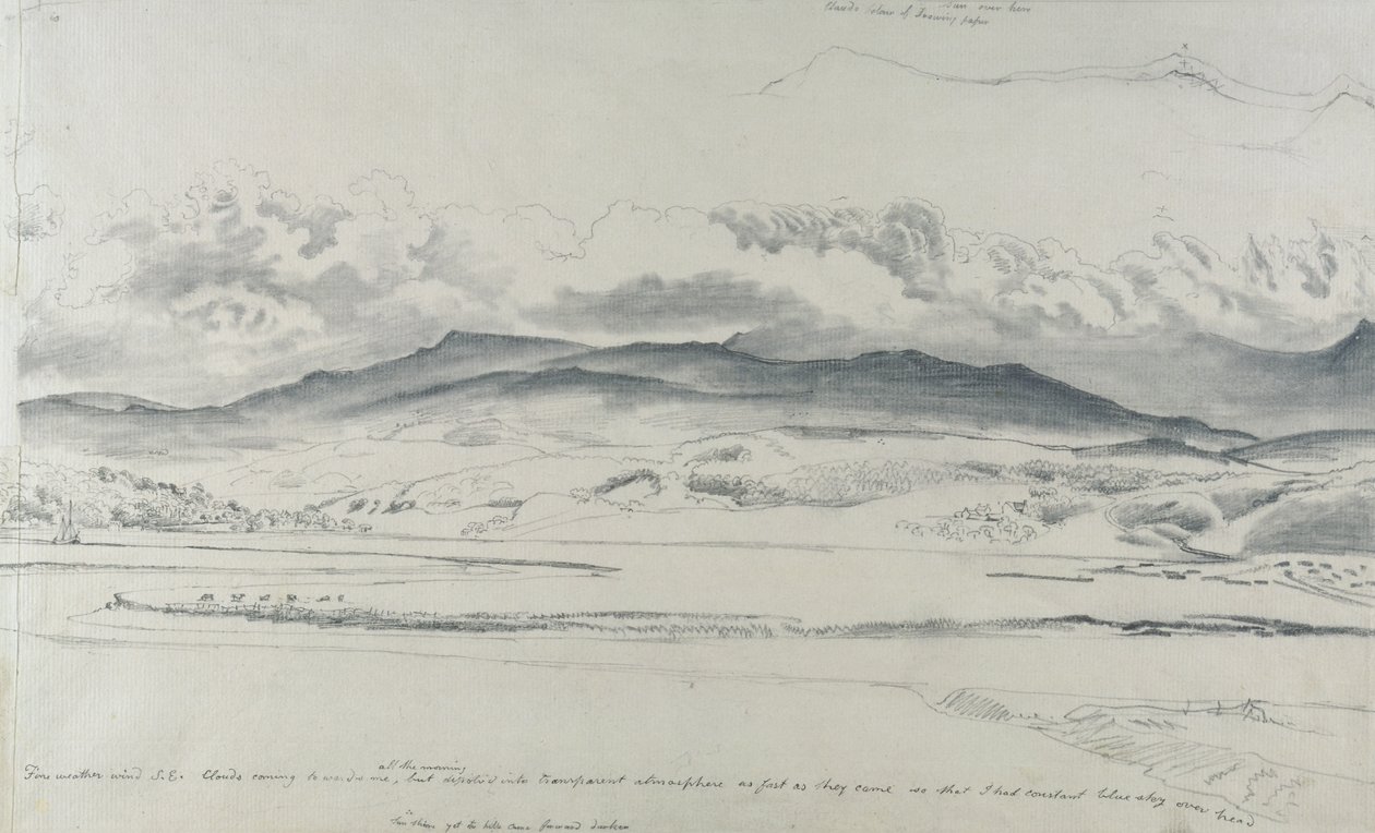 Bergpanorama i Wales, Cader Idris av Cornelius Varley