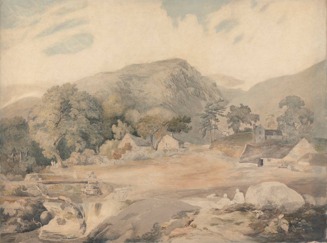 Utsikt nära Tal-y-Llyn av Cornelius Varley