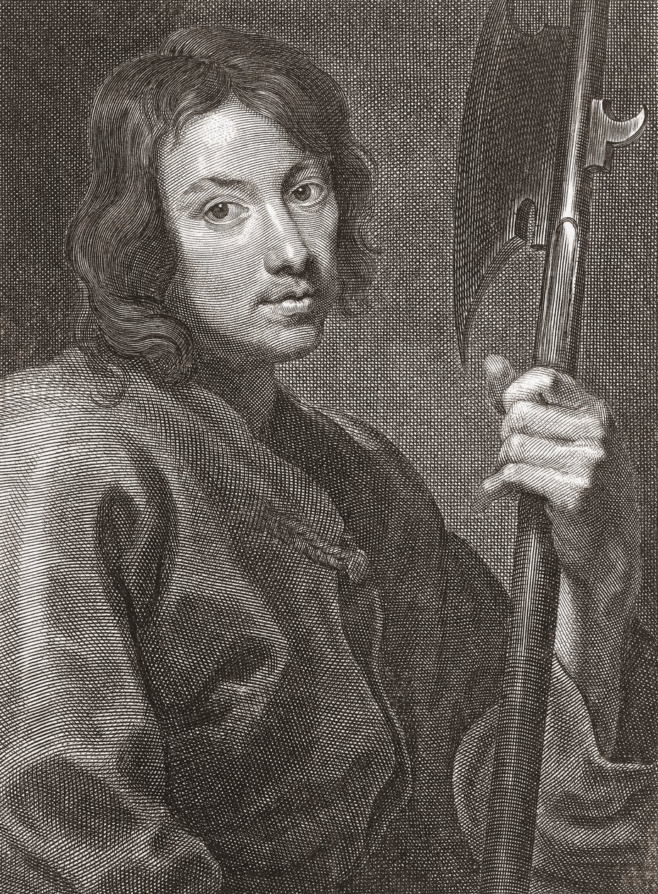 Sankt Matteus eller aposteln Matteus. Porträtt. av Cornelius van Caukercken