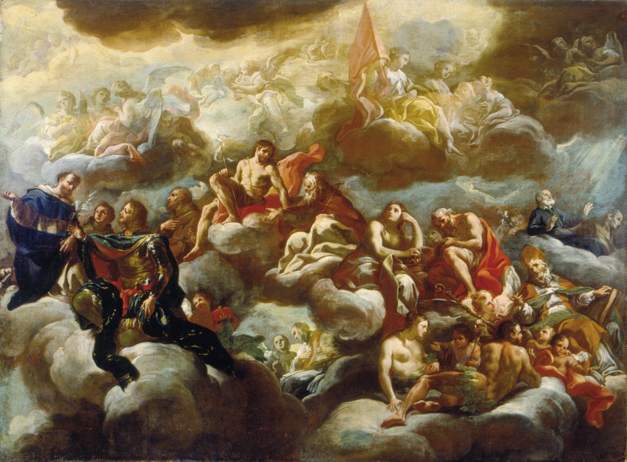 Apotheosis of St. Nicholas av Corrado Giaquinto