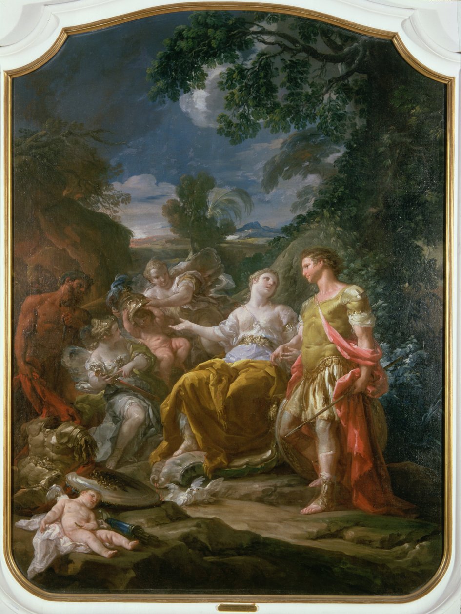Mars och Venus med cupider av Corrado Giaquinto