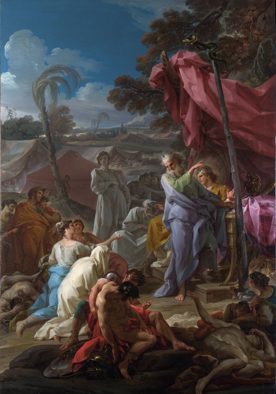 ""The Brazen Serpent"" Målning av Corrado Giaquinto (1703-1766) 1744 London National Gallery av Corrado Giacquinto