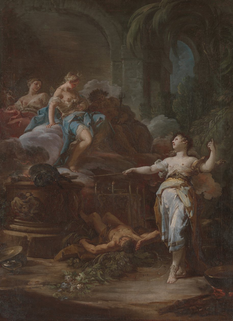 Medea Rejuvenating Aeson, ca. 1760. av Corrado Giaquinto