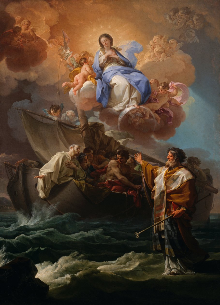 St Nicholas räddar de skeppsbrutna av Corrado Giaquinto