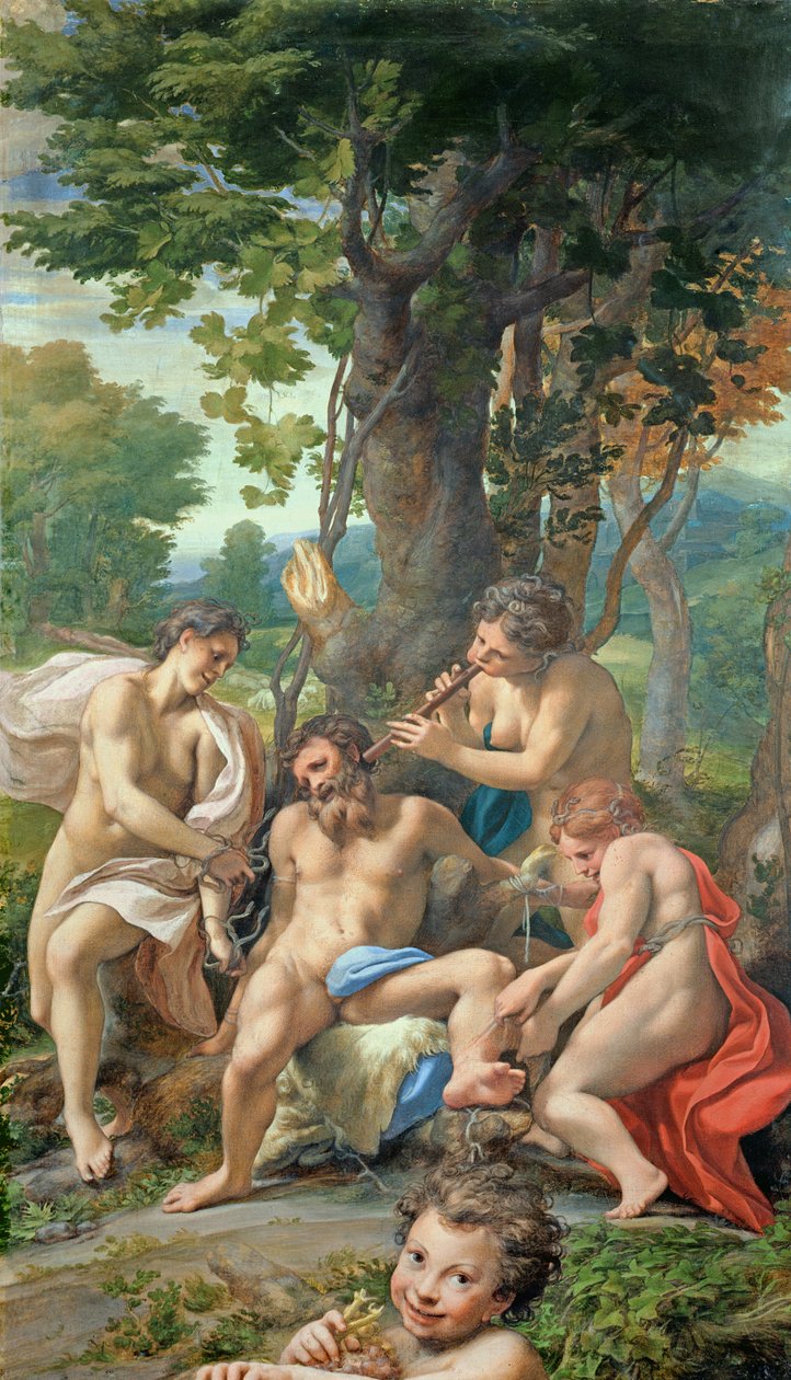 Allegory of the Vices, 1529-30 (tempera på duk) av Antonio da Correggio