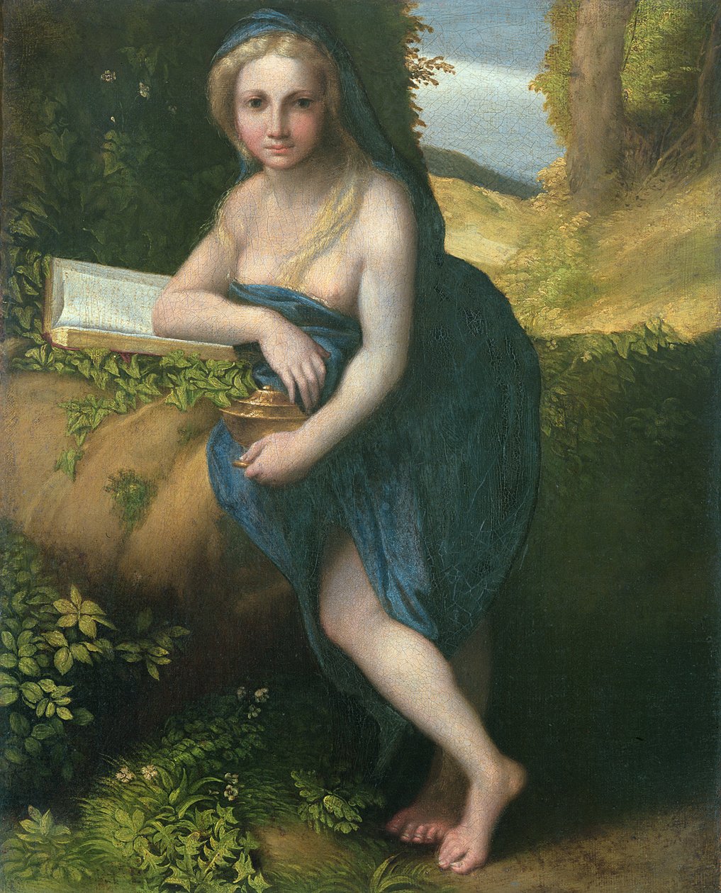 Magdalena, c.1518-19 av Antonio da Correggio