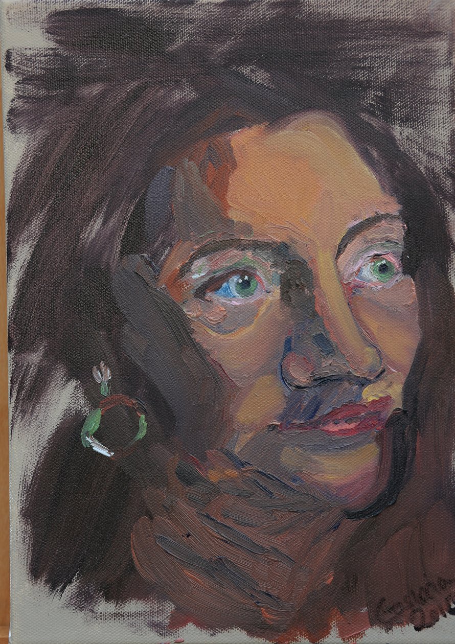 okänd sitter av Cosima Duggal