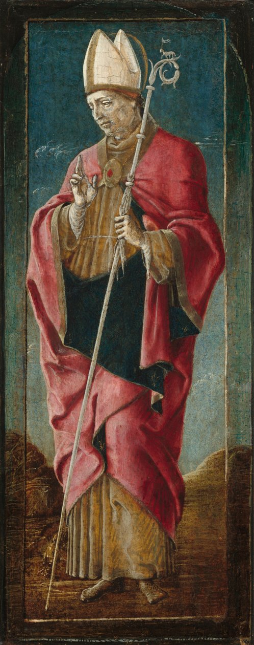 Hl. Maurelius von Ferrara av Cosimo Tura