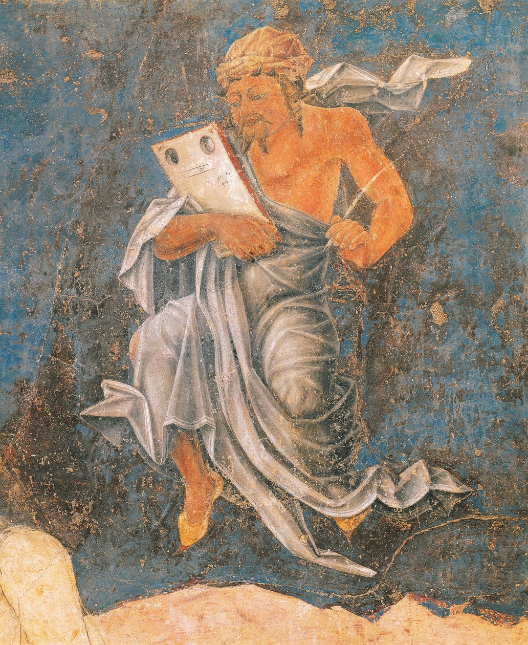Dean, detalj från Virgin of Sign, scen från Augusti månad, tillskriven Cosimo Tura av Cosimo (attr. to) Tura