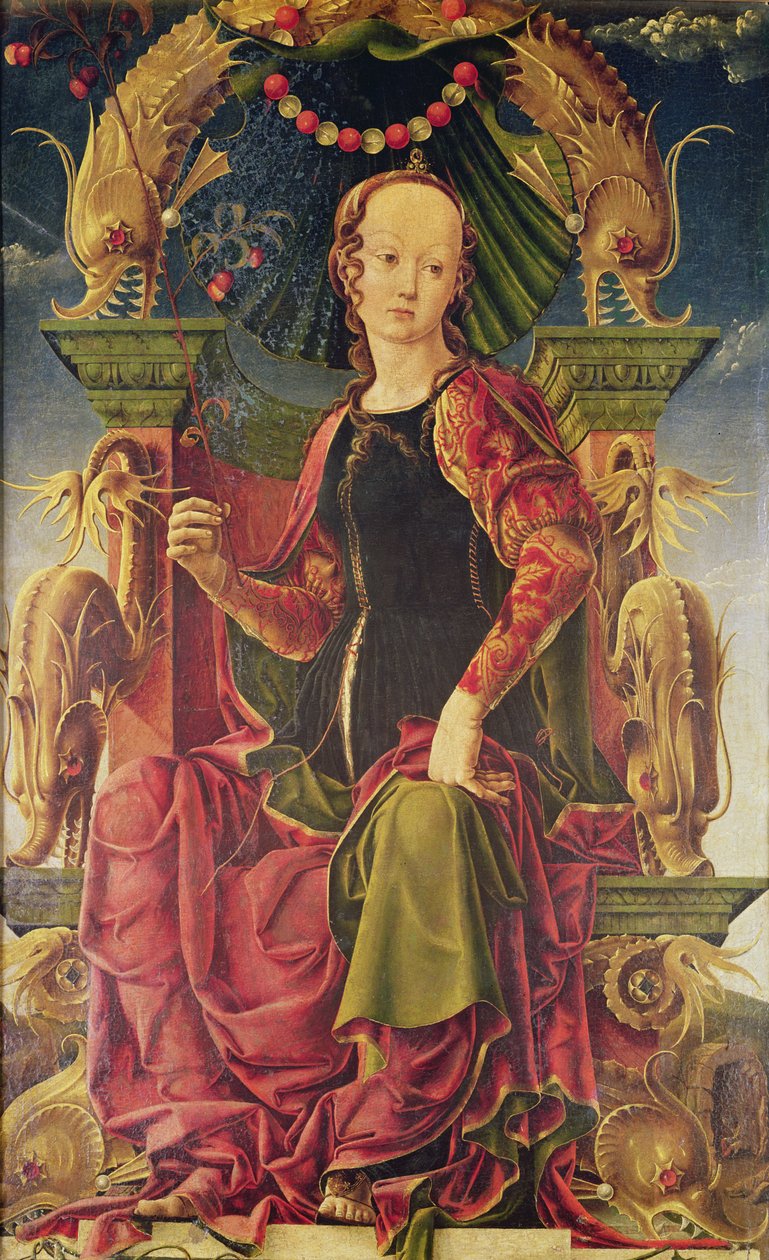 A Muse, ca 1455-60 (olja med äggtempera) av Cosimo Tura