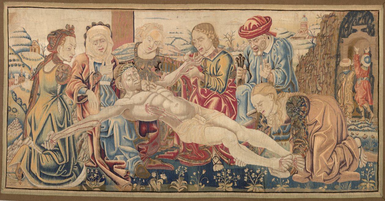Altare frontal med klagosången, ca. 1474. av Cosimo Tura