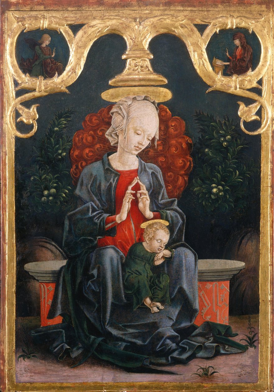 Madonna i trädgården av Cosimo Tura