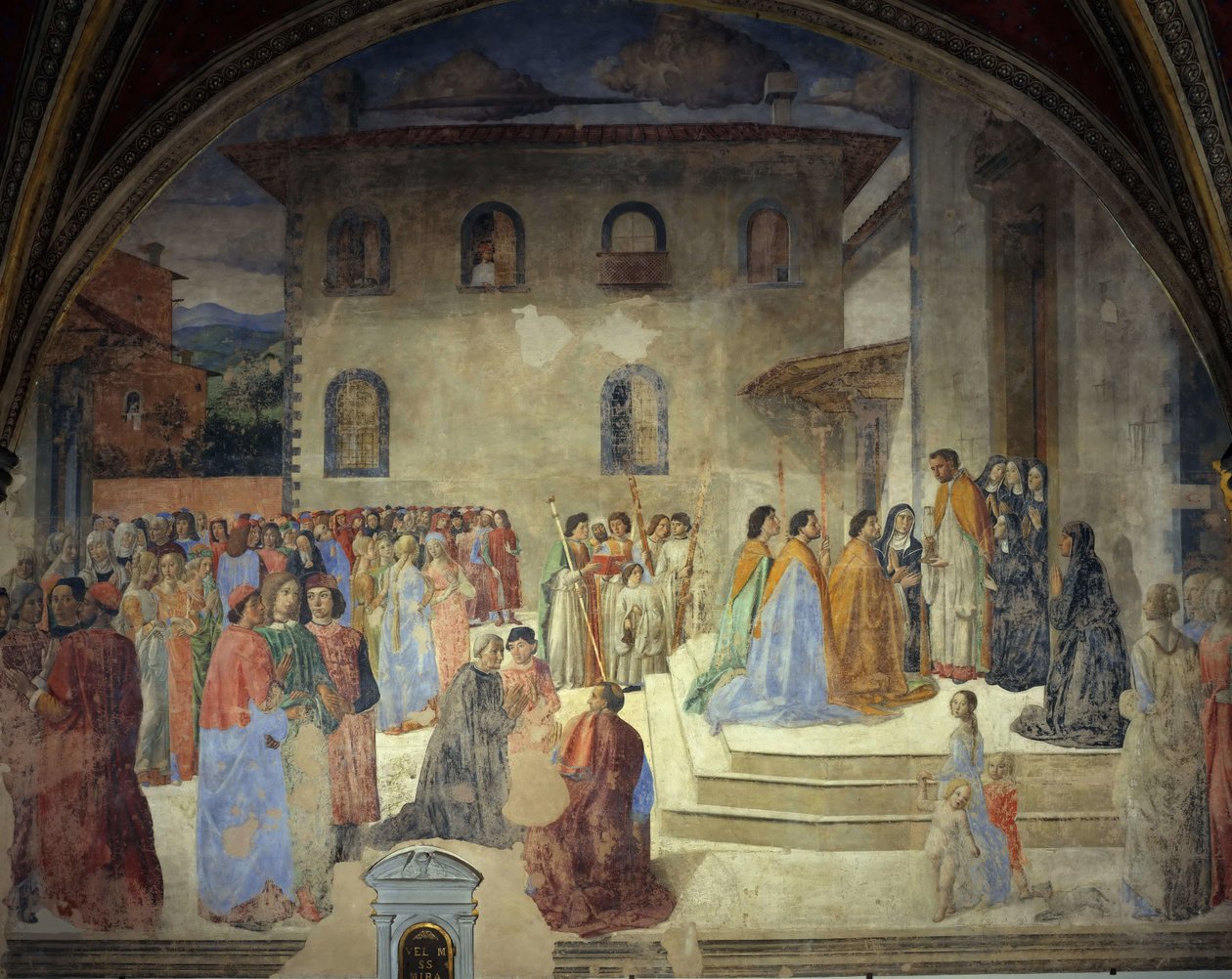 Sakramentets mirakel, 1484-1486. av Cosimo di Lorenzo Rosselli