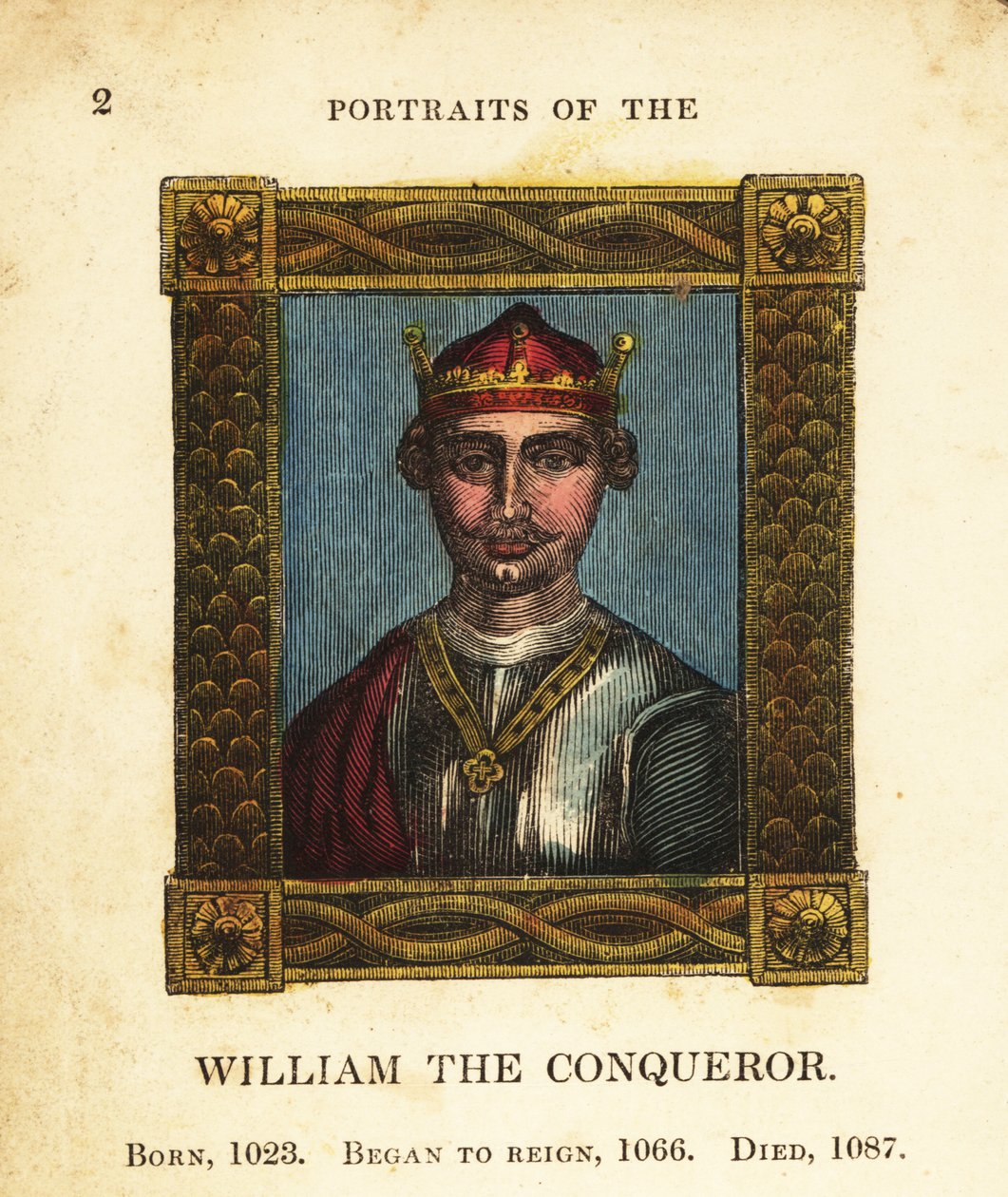Porträtt av kung Vilhelm I Erövraren, av England, född 1023, började regeringstiden 1066 och dog 1087 av Cosmo Armstrong