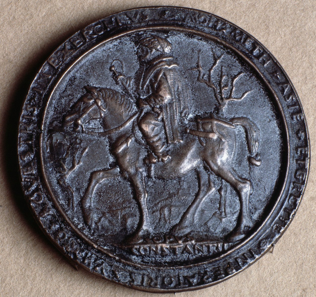 Mehmed II Erobreren (bronzemedaljefrø av Costanzo da Ferrara
