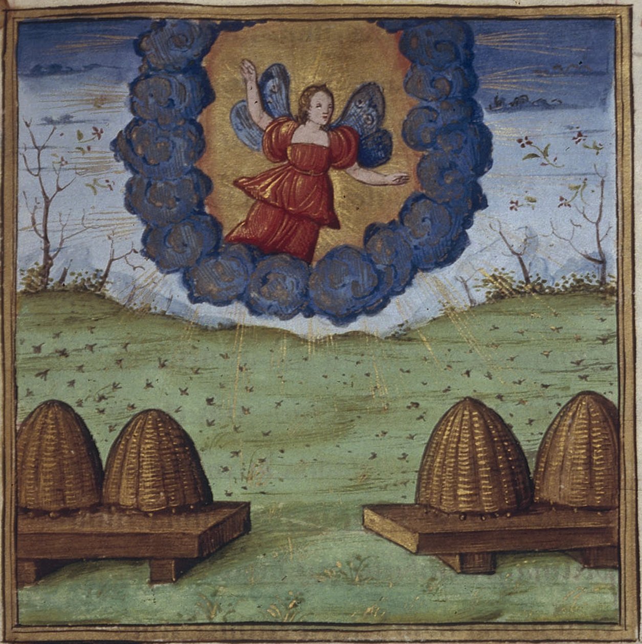 Illustration för georgikerna av Vergilius, 1450-1499 av Coëtivy Master