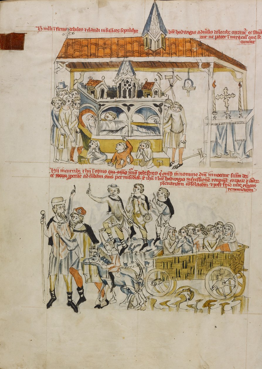 Den välsignade Hedwigs liv av Court workshop of Duke Ludwig I of Liegnitz and Brieg