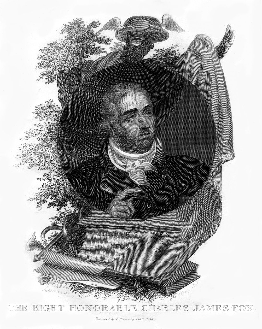 Charles James Fox, brittisk whigpolitiker, 1815. av Craig