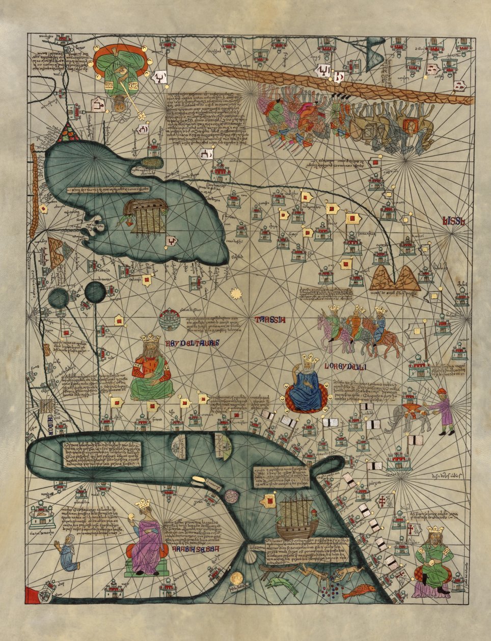 Katalanska Atlas av Abraham Cresques