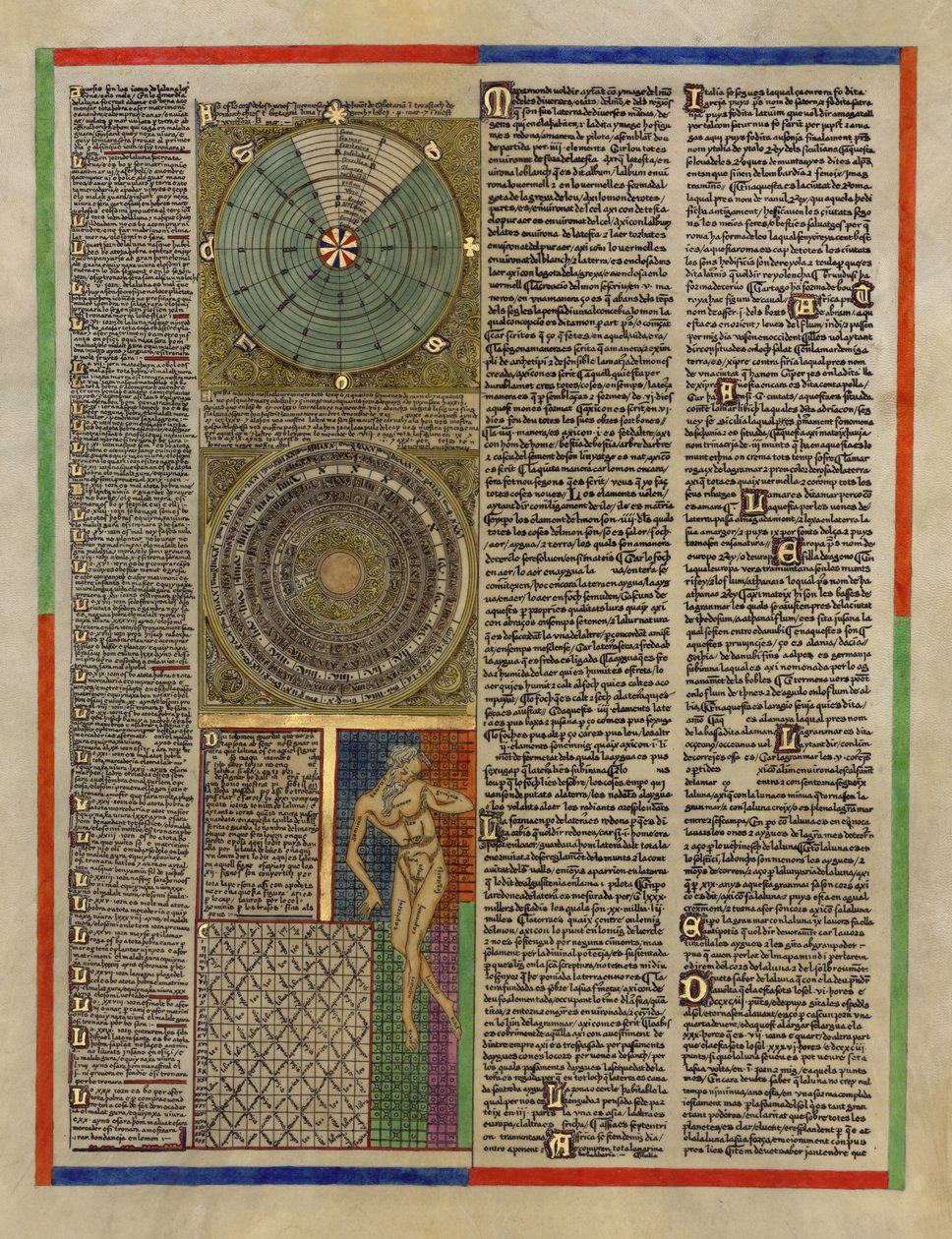 Blad 1 i den katalanska atlasen av Abraham Cresques