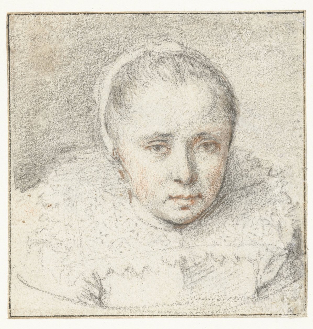 Porträtt av en ung kvinna av Crispijn van de Passe (I) (attributed to)