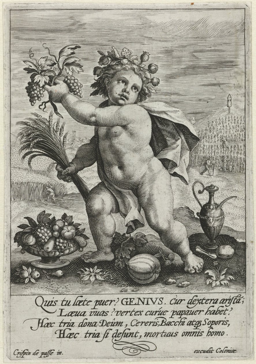 Geni The Essence of Human Existence (serietitel) av Crispijn van de Passe (I)