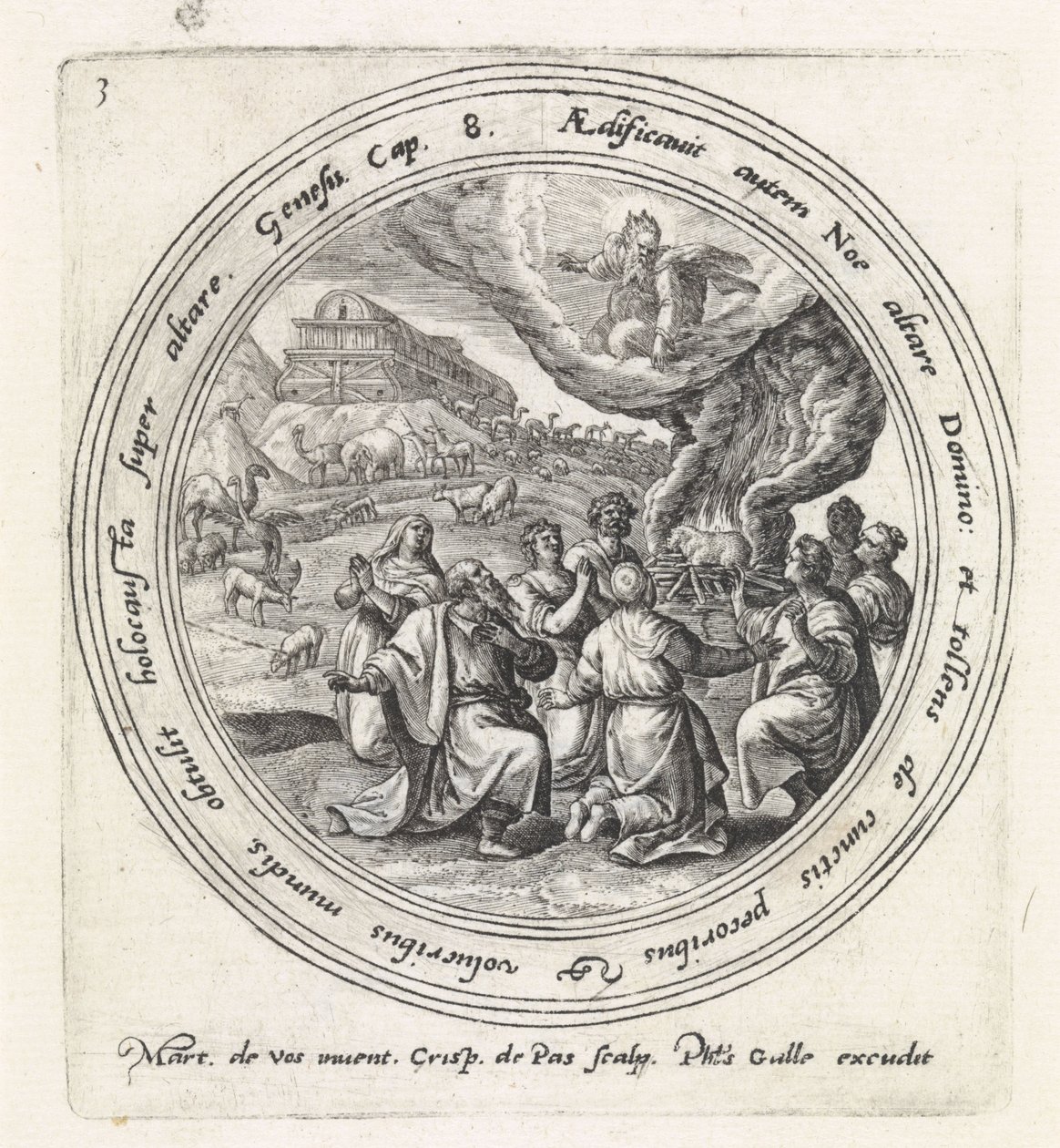 Noas offer History of Noah (serietitel) av Crispijn van de Passe (I)