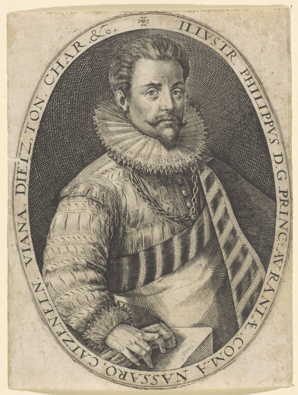 Porträtt av Philip William, Prince of Orange av Crispijn van de Passe (I)